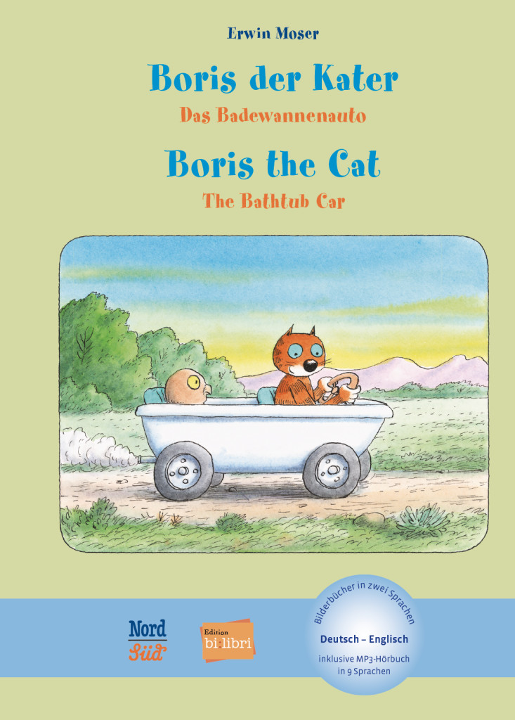 Boris der Kater – Das Badewannenauto, Kinderbuch Deutsch-Englisch mit MP3-Hörbuch zum Herunterladen, ISBN 978-3-19-029620-0