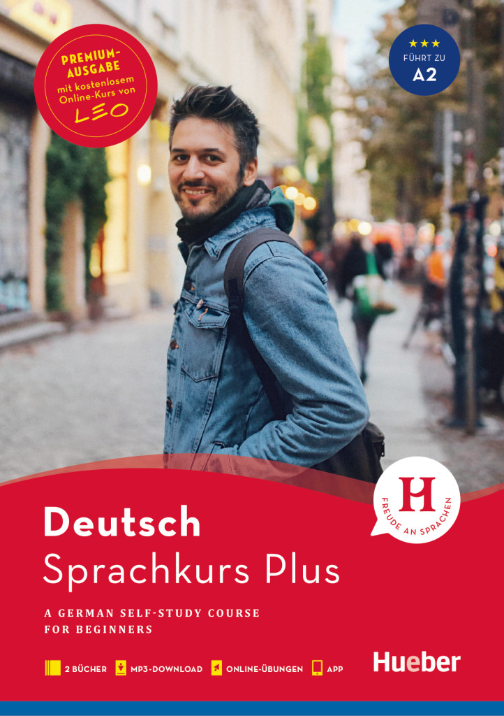 Hueber Sprachkurs Plus Deutsch A1/A2 – Premiumausgabe, Buch mit Audios und Videos online, Begleitbuch, Online-Übungen und LEO-Onlinekurs, ISBN 978-3-19-329475-3