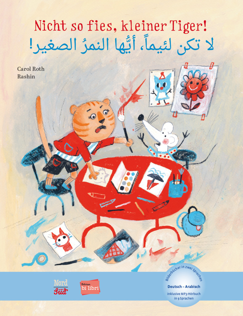 Nicht so fies, kleiner Tiger!, Kinderbuch Deutsch-Arabisch mit MP3-Hörbuch zum Herunterladen, ISBN 978-3-19-549602-5