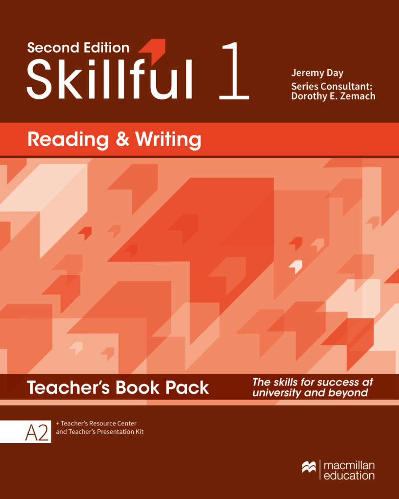Skillful 2nd edition Level 1 – Reading and Writing, Teacher’s Book with Presentation Kit, Teacher’s Resource Centre and Online Workbook, ISBN 978-3-19-842576-3