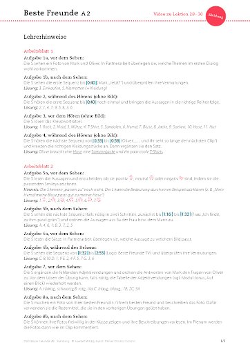 Video: Kleidung (zu Lektion 28-30)