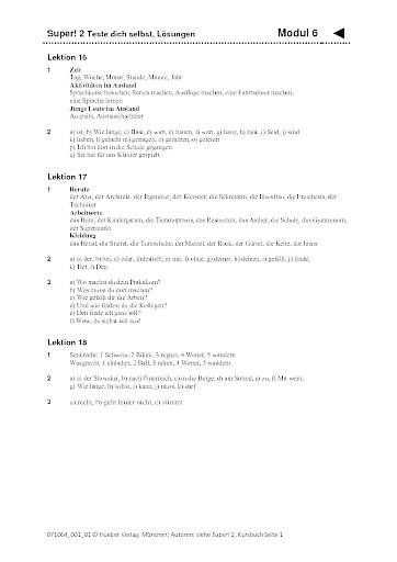 Modul 6 – Lösungen