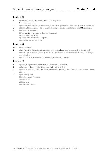 Modul 9 – Lösungen