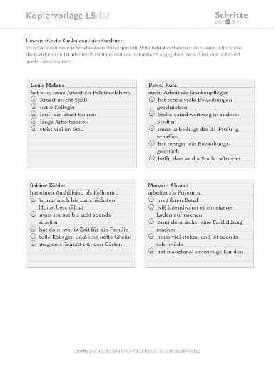 Kopiervorlage, Lektion 05, D2