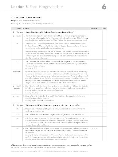 Unterrichtsplan