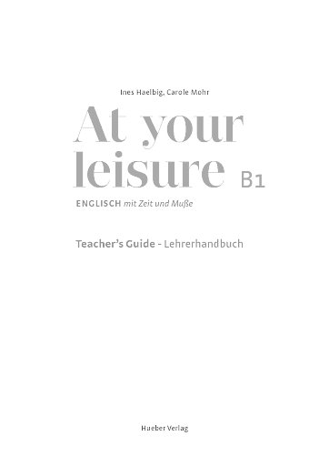 Lehrerhandbuch