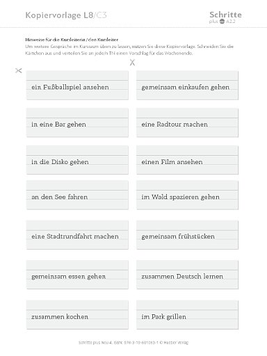 Kopiervorlage, Lektion 08, C3