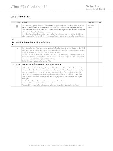 Tims Film, Lektion 14