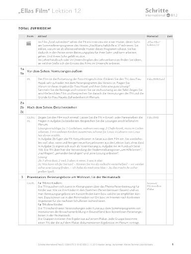 Ellas Film, Lektion 12