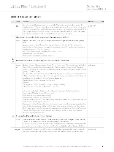 Ellas Film, Lektion 8