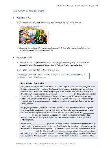 Recycling – Upcycling