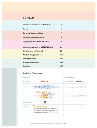 Inhaltsverzeichnis Kursbuch