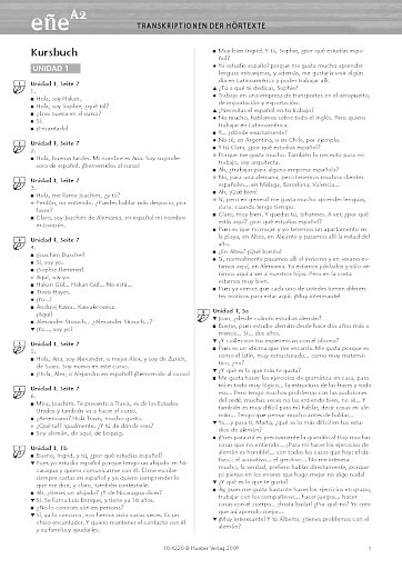 Kursbuch: Transkriptionen