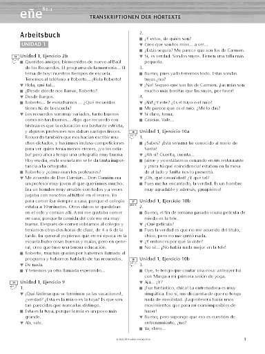 Arbeitsbuch: Transkriptionen