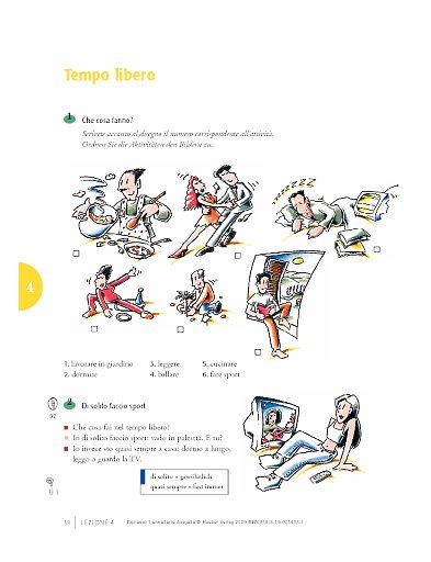 Lektion 4, Lehrbuchteil