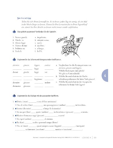 Lektion 4, Arbeitsbuchteil