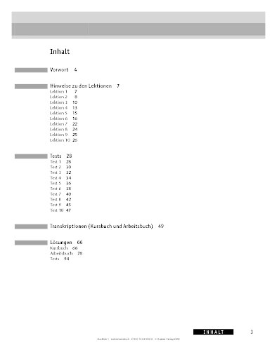 Inhaltsverzeichnis