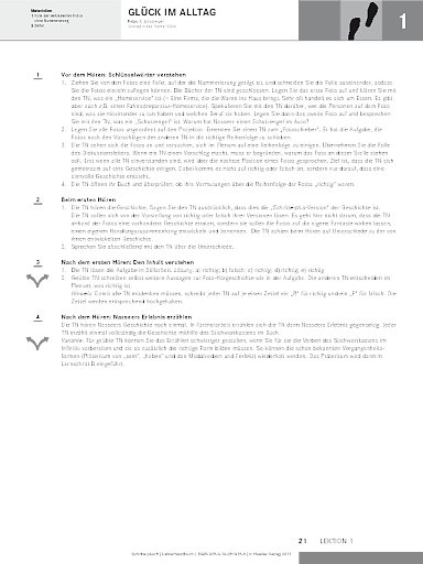 Lektion 1: Glück im Alltag