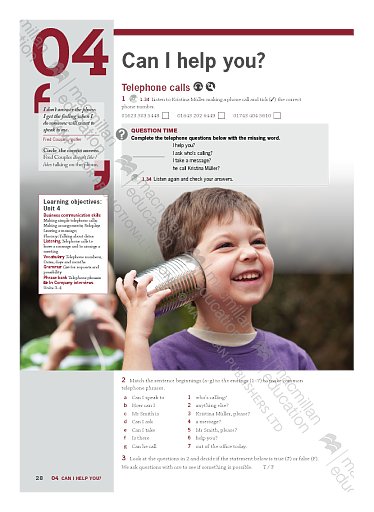 Student's Book Unit 4: Can I help you?