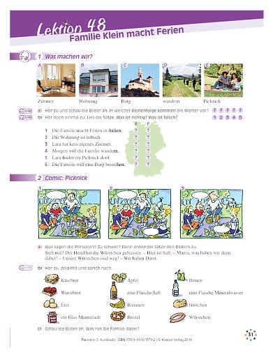 Lektion 48: Familie Klein macht Ferien