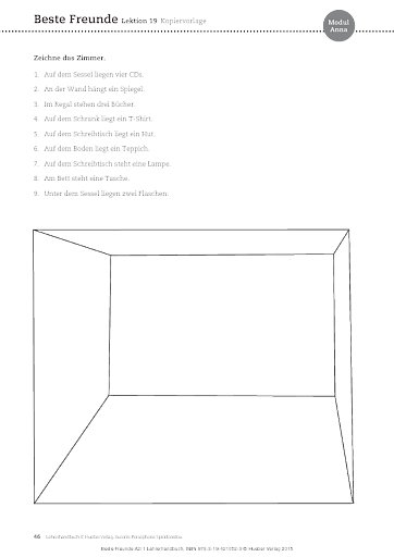 Modul Anna, Lektion 19: Kopiervorlage