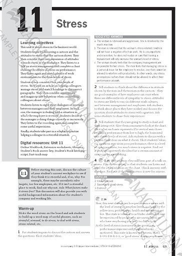 Teacher's Book Unit 11: Stress