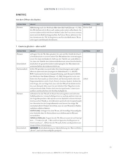 Lektion 8: Ernährung