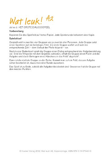 ab les 8: Het grote dialoogspeel