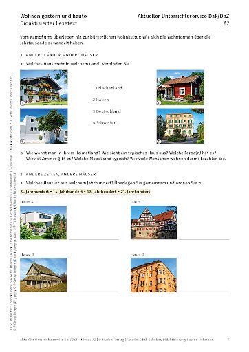 Wohnen gestern und heute