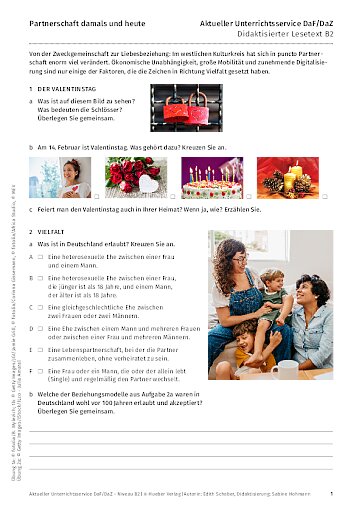 Partnerschaft damals und heute