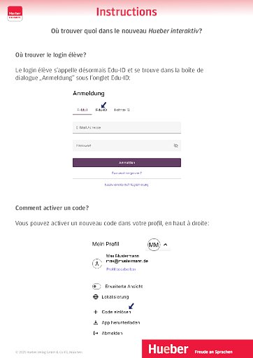 Instructions « Où trouver quoi ? »
