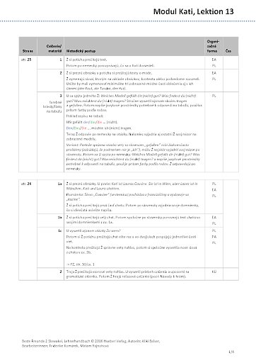 Unterrichtsplan