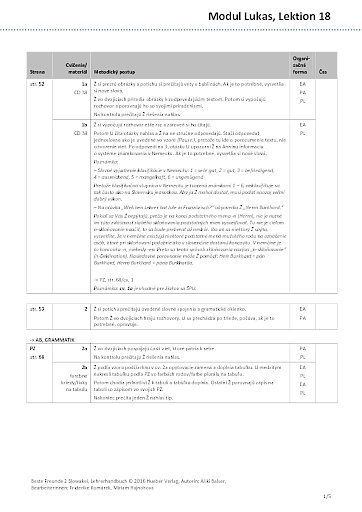 Unterrichtsplan