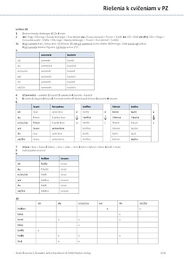 L&ouml;sungsschl&uuml;ssel Arbeitsbuch