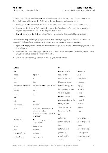 Beste Freunde nemecko-ukrajinský slovník A1/1