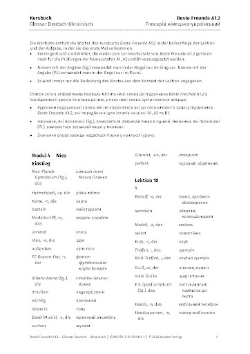 Beste Freunde nemecko-ukrajinsk&yacute; slovn&iacute;k A1/2