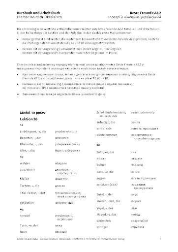 Beste Freunde nemecko-ukrajinský slovník A2/2