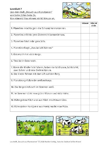 Besuch aus Planetanien – Leseblatt 07