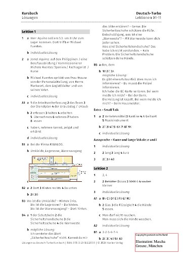 Lösungen – Kursbuch