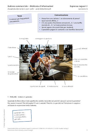 Zusatzmaterial zu Espresso ragazzi 2