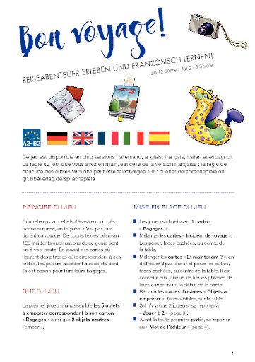 Spielanleitung Französisch