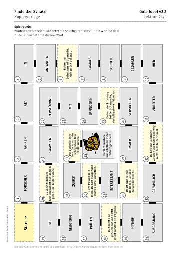Kopiervorlage: Finde den Schatz!