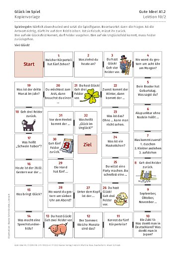 Kopiervorlage: Glück im Spiel