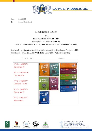 Konformitätserklärung