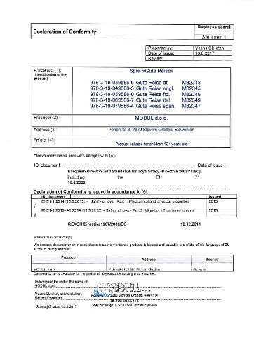 Konformitätserklärung