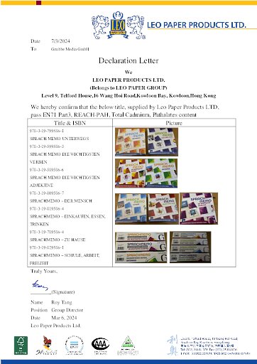 Konformitätserklärung