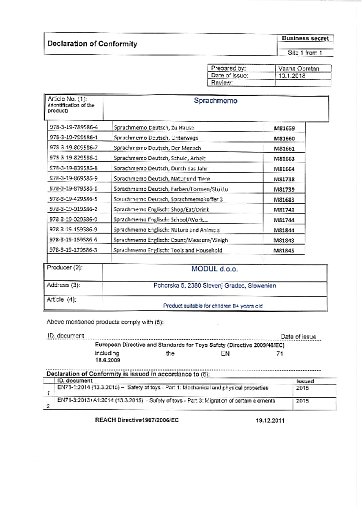 Konformitätserklärung