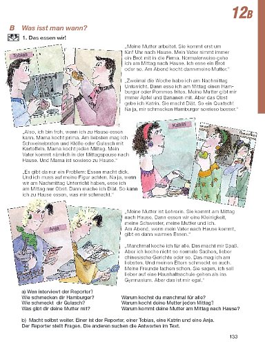 Lektion 12B: Was isst man wann