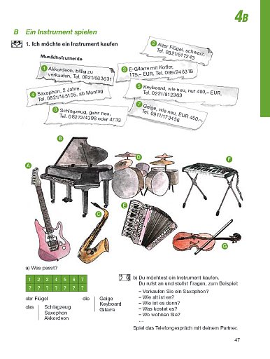 Lektion 4B: Ein Instrument spielen