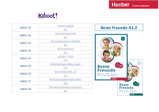 Beste Freunde PLUS A1.2 – Kahoots
